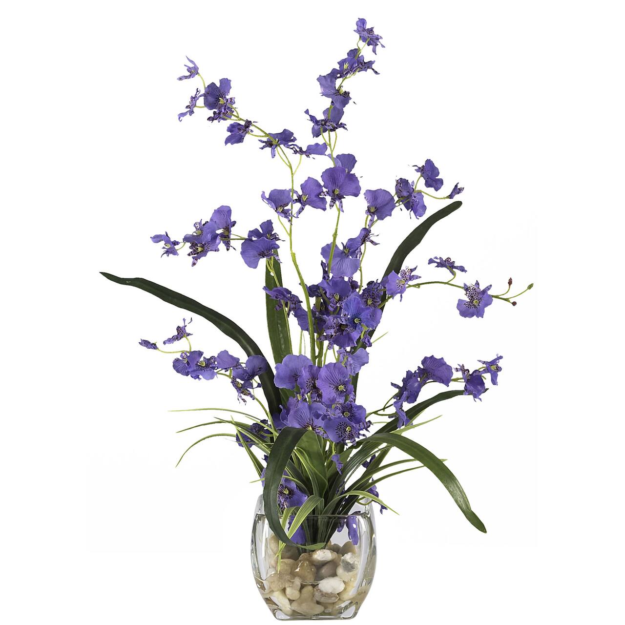 19" Purple Dancing Lady Orchid Arrangement in Vase
